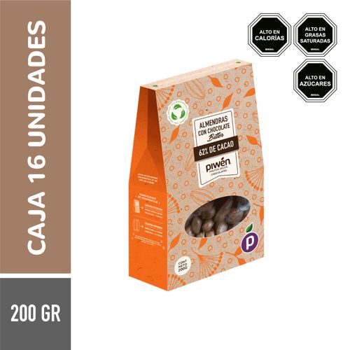 Pack Almendras Chocolate Bitter 200GR Compostable