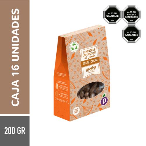 Pack Almendras Chocolate de Leche 200GR Compostable